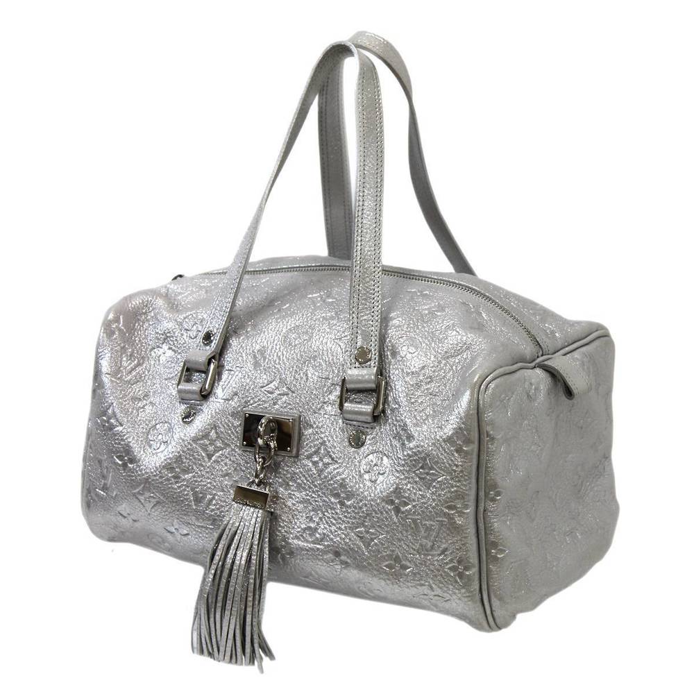 Louis Vuitton Monogram Comete Boston Shimmer Argent Bag Handbag